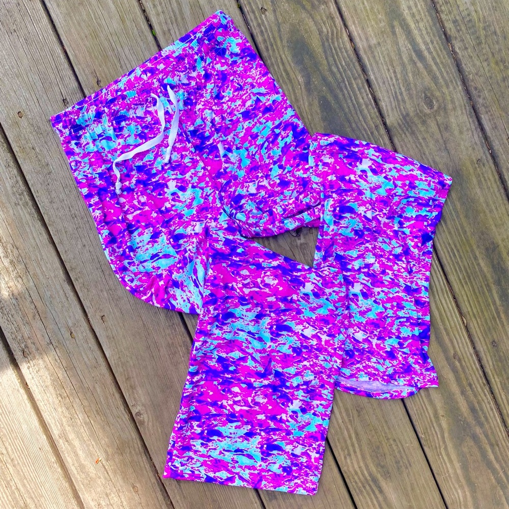 Purple Blue Magenta Woman’s Pajama Bottoms